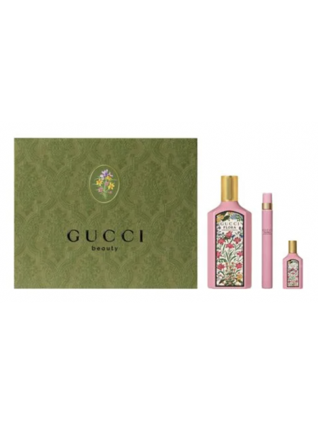 Flora by Gucci Gorgeous Gardenia Eau de Parfum Набір подарунковий (парфумована вода 100 мл + ручка 10 мл + мініатюра 5 мл)