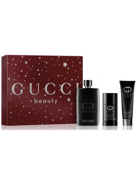 Gucci Guilty Pour Homme Подарунковий набір (туалетна вода 90 мл + стіковий дезодорант 75 мл + гель для душу 50 мл)