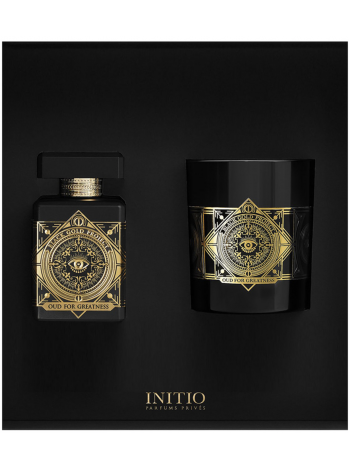 Initio Parfums Prives Oud for Greatness Подарочный набор (парфюмированная вода 90 мл + свеча 180 г)
