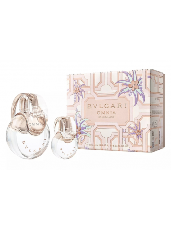 Bvlgari Omnia Crystalline Подарочный набор (туалетная вода 100 мл + миниатюра 15 мл)