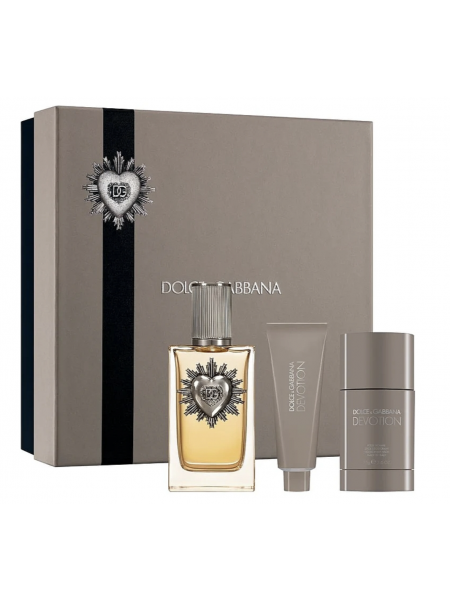 Dolce & Gabbana Devotion Pour Homme Подарунковий набір (парфумована вода 100 мл + гель для душу 50 мл + дезодорант-стік 75 мл)