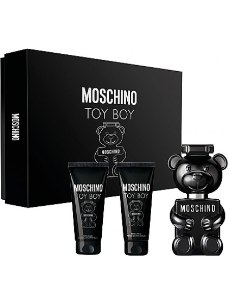 Moschino Toy Boy Подарочный набор (парфюмированная вода 50 мл + бальзам после бритья 50 мл + гель для душа 50 мл)