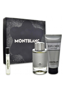 Montblanc Explorer Platinum Подарочный набор (парфюмированная вода 100 мл + гель для душа 100 мл + миниатюар 7,5 мл)