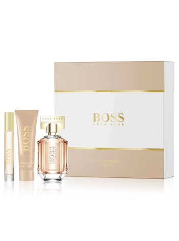 Hugo Boss The Scent For Her Подарочний набір (парфумована вода 50 мл + лосьйон для тіла 50 мл + мініатюра 7.5 мл)