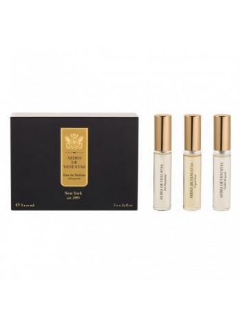 Aedes de Venustas Decouverte Travel Set миниатюра 3*10 мл (Iris Nazarena + Oeillet Bengale + Copal Azur)