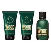 Dsquared2 Green Wood Pour Homme Подарунковий набір (мініатюра 5 мл + гель для душу 25 мл + бальзам після гоління 25 мл)