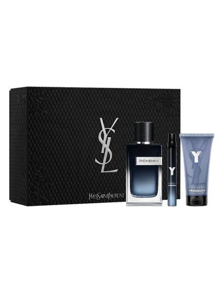 Yves Saint Laurent Y 2018 Подарочный набор (парфюмированная вода 100 мл + гель для душа 50 мл + миниатюра 10 мл)