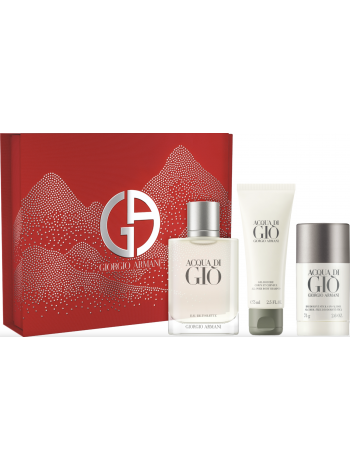 Armani Acqua di Gio Pour Homme Подарочний набір (туалетна вода 100 мл + гель для душу 75 мл + стіковий дезодорант 75 мл)