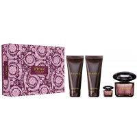 Versace Crystal Noir Подарочный набор (парфюмированная вода 90 мл + лосьон для тела 100 мл + гель для душа 100 мл + миниатюра 5 мл)