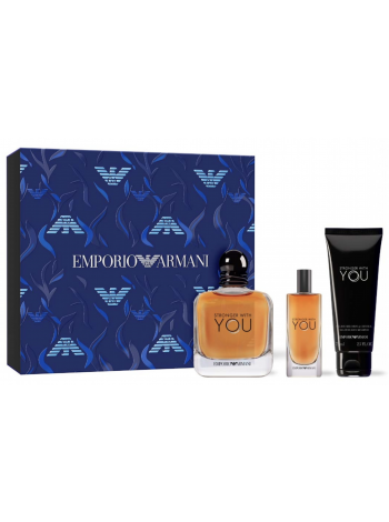 Armani Emporio Armani Stronger With You Подарунковий набір (туалетна вода 100 мл + мініатюра 15 мл + гель для душу 75 мл)