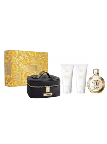 Versace Eros Pour Femme Подарунковий набір (парфумована вода 100 мл + лосьйон для тіла 100 мл + гель для душу 100 мл + косметичка)