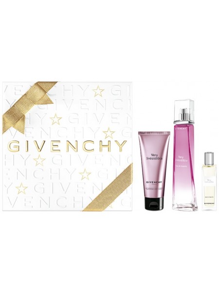 Givenchy Very Irresistible Eau de Toilette Подарочный набор (туалетная вода 75 мл + лосьон для тела 75 мл + миниатюра 15 мл)