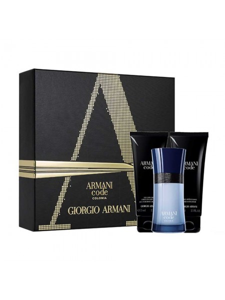 Armani Code Colonia Подарочний набір (туалетна вода 75 мл + гель для душу 75 мл + бальзам після гоління 75 мл)