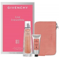 Givenchy Live Irresistible Eau de Parfum Подарочный набор (парфюмированная вода 75 мл + крем для тела 75 мл + клатч)