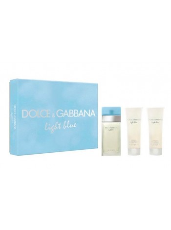 D&G Light Blue Подарунковий набір (туалетна вода 50 мл + лосьйон для тіла 50 мл + гель для душу 50 мл)