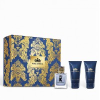 D&G K By Dolce&Gabbana Подарочный набор (туалетная вода 50 мл + бальзам после бритья 50 мл + гель для душа 50 мл)