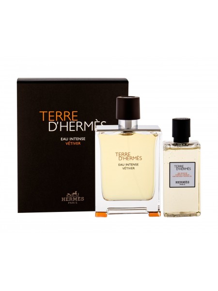 Hermes Terre d'Hermes Eau Intense Vetiver Подарочный набор (парфюмированная вода 100 мл + гель для душа 80 мл)