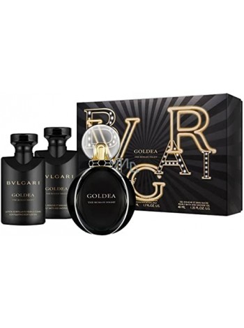 Bvlgari Goldea The Roman Night Absolute Подарочний набір (парфумована вода 50 мл + лосьон для тіла 40 мл + гель для душу 40 мл)