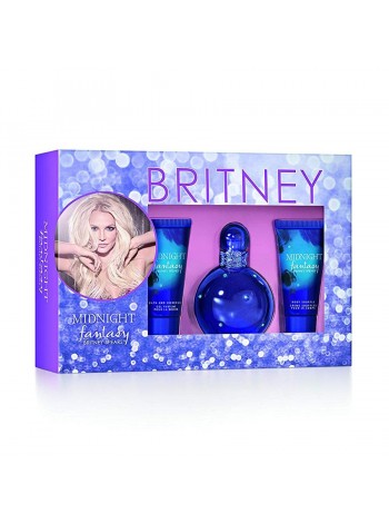 Britney Spears Midnight Fantasy Подарочний набір (парфумована вода 100 мл + лосьйон для тіла 50 мл + гель для душу 50 мл)