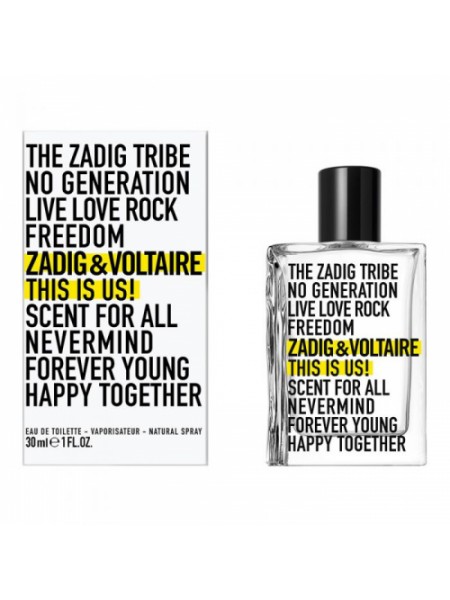 Zadig & Voltaire This is Us! туалетная вода 30 мл