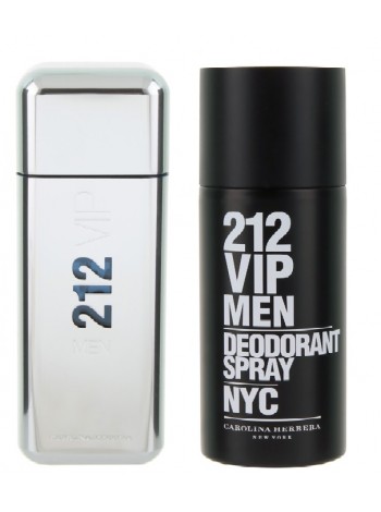 Carolina Herrera 212 VIP Men Подарочний набір (туалетна вода 100 мл + дезодорант-спрей 150 мл)