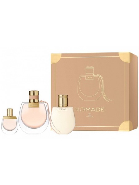 Chloe Nomade Подарочный набор (парфюмированная вода 75 мл + миниатюра 5 мл + лосьон для тела 100 мл)