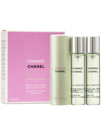 Chanel Chance Eau Fraiche Подарочний набір (туалетна вода 20 мл + запасний флакон 2*20 мл)