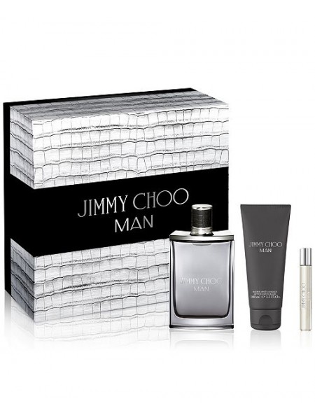 Jimmy Choo Man Подарочный набор (туалетная вода 100 мл + миниатюра 7.5 мл + бальзам после бритья 100 мл)
