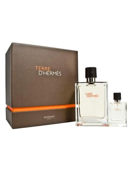 Terre d'Hermes Parfum Подарочный набор (парфюмированная вода 75 мл + миниатюра 12.5 мл)