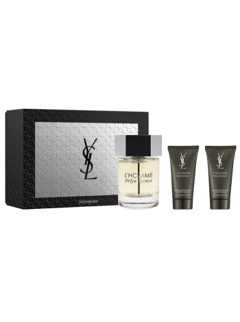 Yves Saint Laurent L'Homme Подарочний набір (туалетна вода 100 мл + бальзам після гоління 50 мл + гель для душу 50 мл)