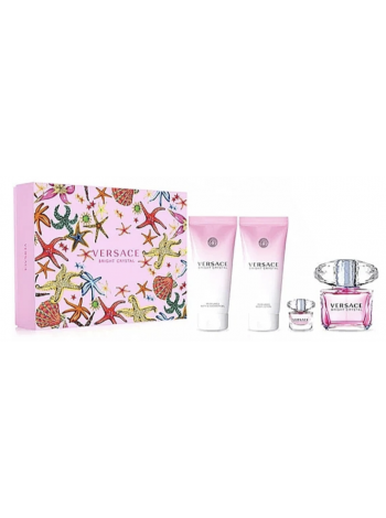 Versace Bright Crystal подарунковий набір (туалетна вода 90 мл + лосьйон для тіла 100 мл + гель для душу 100 мл + мініатюра 5 мл)