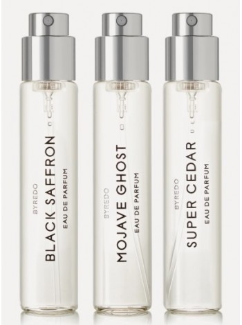 Byredo Travel Set Подарунковий набір (Mojave Ghost 12 мл + Super Cedar 12 мл + Saffron 12 мл)