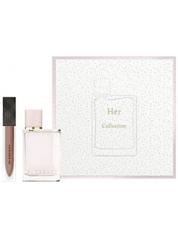 Burberry Her Подарочний набір (парфумована вода 50 мл + помада Liquid Lip Velvet-№ 05 Fawn)