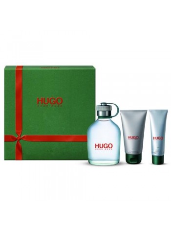Hugo Boss Hugo Man Подарочний набір (туалетна вода 125 мл + лосьйон після гоління 75 мл + гель для душу 50 мл)