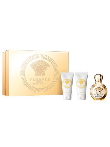 Versace Eros Pour Femme Подарунковий набір (парфумована вода 50 мл + лосьйон для тіла 50 мл + гель для душу 50 мл)
