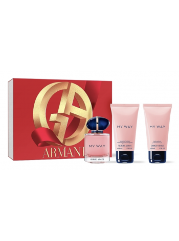 Armani My Way Подарочный набор (парфюмированная вода 50 мл + лосьон для тела 50 мл + гель для душа 50 мл)