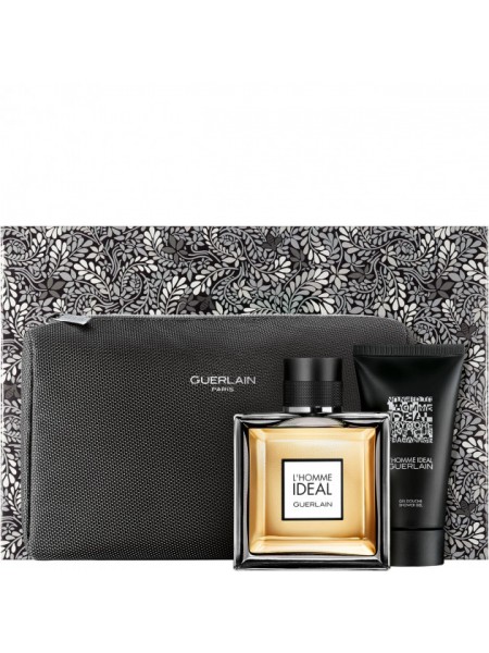Guerlain L'Homme Ideal Подарунковий набір (туалетна вода 100 мл + гель для душу 75 мл + косметичка)
