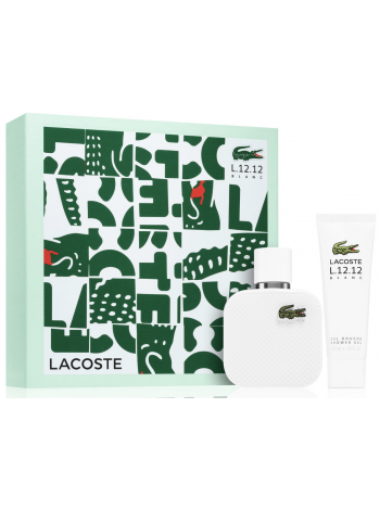 Eau de Lacoste L.12.12: Blanc Подарочный набор (туалетная вода 50 мл + гель для душа 50 мл)