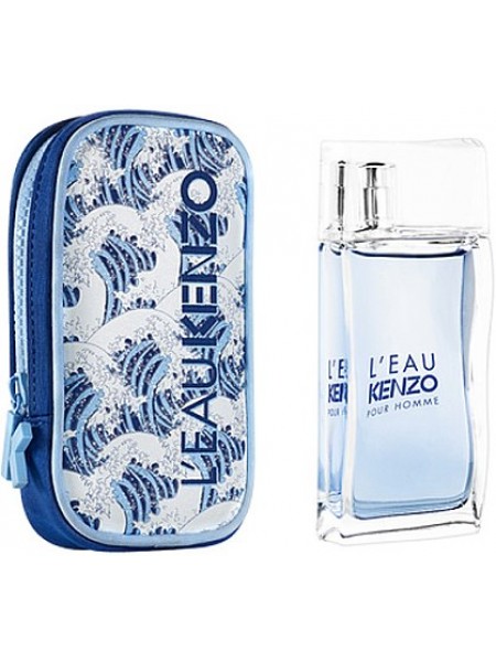 Kenzo L'Eau Kenzo Pour Homme Подарочний набір (туалетна вода 50 мл + косметичка)