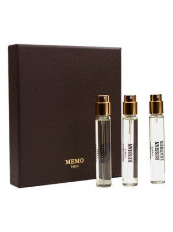 Мініатюрний набір для подорожей Memo Russian Leather Travel Set 3*10 мл