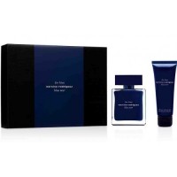 Narciso Rodriguez For Him Bleu Noir Подарочный набор (туалетная вода 100 мл + лосьон после бритья 75 мл)