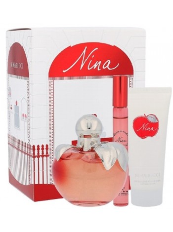 Nina Ricci Nina Подарунковий набір (туалетна вода 80 мл + лосьйон для тіла 100 мл + ручка-ролер 10 мл)