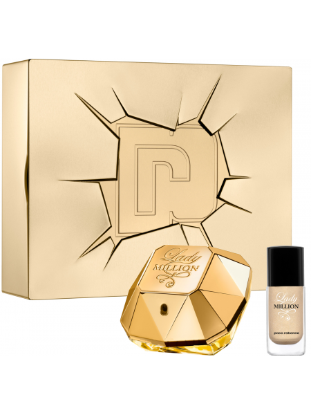 Paco Rabanne Lady Million подарочный набор (парфюмированная вода 50 мл + лак для ногтей 9 мл)