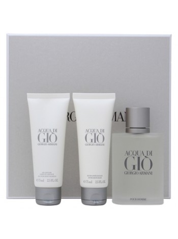 Armani Acqua di Gio Pour Homme Подарочний набір (туалетна вода 100 мл + гель для душу 75 мл + бальзам після гоління 75 мл)