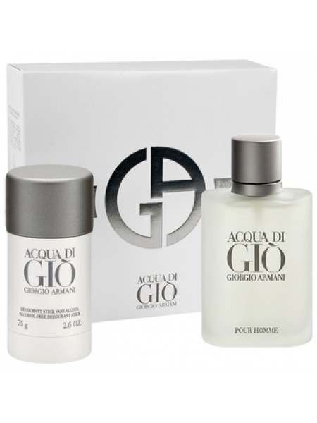 Armani Acqua di Gio Pour Homme Подарочний набір (туалетна вода 100 мл + стіковий дезодорант 75 мл)