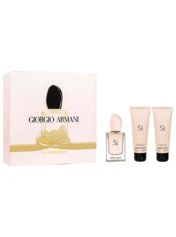 Armani Si Eau de Toilette Подарочний набір (туалетна вода 50 мл + лосьйон для тіла 75 мл + гель для душу 75 мл)
