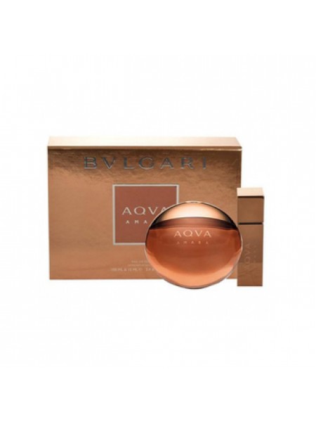 Bvlgari Aqva Amara Подарочный набор (туалетная вода 100 мл + миниатюра 15 мл)