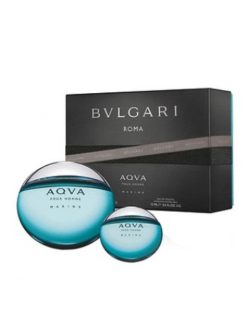 Bvlgari Aqva Pour Homme Marine Подарочний набір (туалетна вода 100 мл + мініатюра 15 мл)