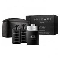 Bvlgari Man Black Cologne Подарочний набір (туалетна вода 100 мл + бальзам після гоління 75 мл + гель для душу 75 мл + сумка)
