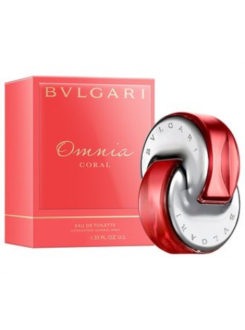 Bvlgari Omnia Coral Подарочний набір (туалетна вода 65 мл + лосьйон для тіла 75 мл + мило 75 мл + сумка)